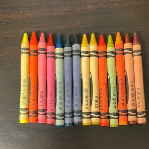 Crayola Crayons Discontinued Rare Indian Red Maize Midnight Blue 1988 NEW